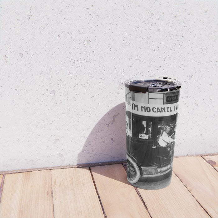 Prohibition, Beer Car, Vintage Black and White Old Photo Travel Mug Gallery Image 4
