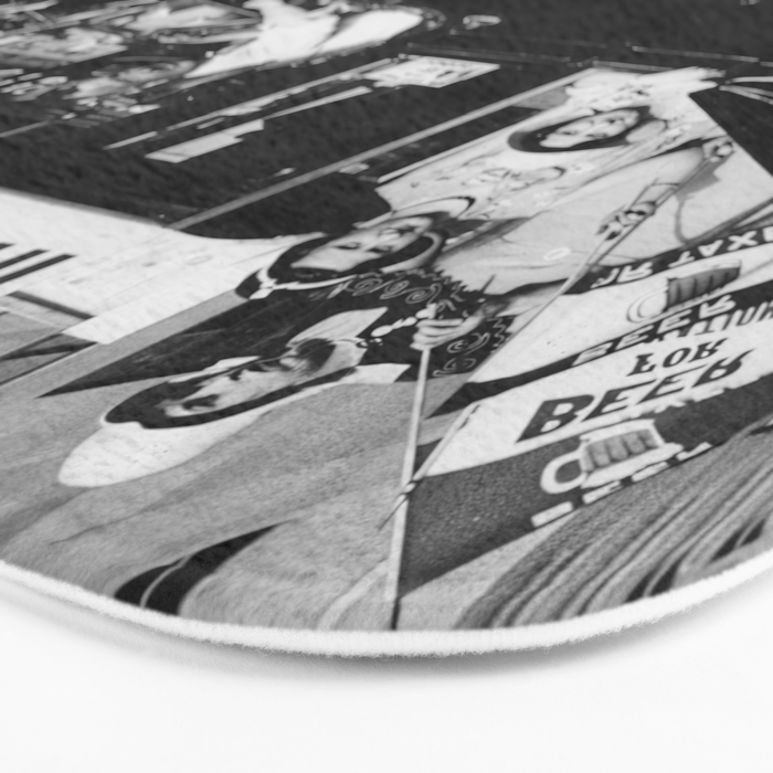 Prohibition, Beer Car, Vintage Black and White Old Photo Bath Mat Gallery Image 3
