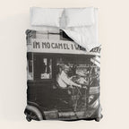 Prohibition, Beer Car, Vintage Black and White Old Photo Comforter Gallery Image 6