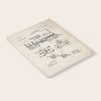 Train Locomotive Patent - Steam Train Art - Antique Notebook Gallery Image 2