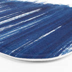 Indigo Abstract Brush Strokes | No. 5 Bath Mat Gallery Image 3