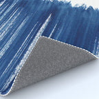 Indigo Abstract Brush Strokes | No. 5 Rug Gallery Image 4
