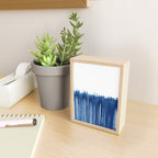 Indigo Abstract Brush Strokes | No. 5 Mini Art Print Gallery Image 2