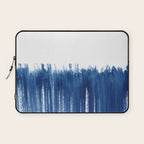 Indigo Abstract Brush Strokes | No. 5 Laptop Sleeve Gallery Image 1