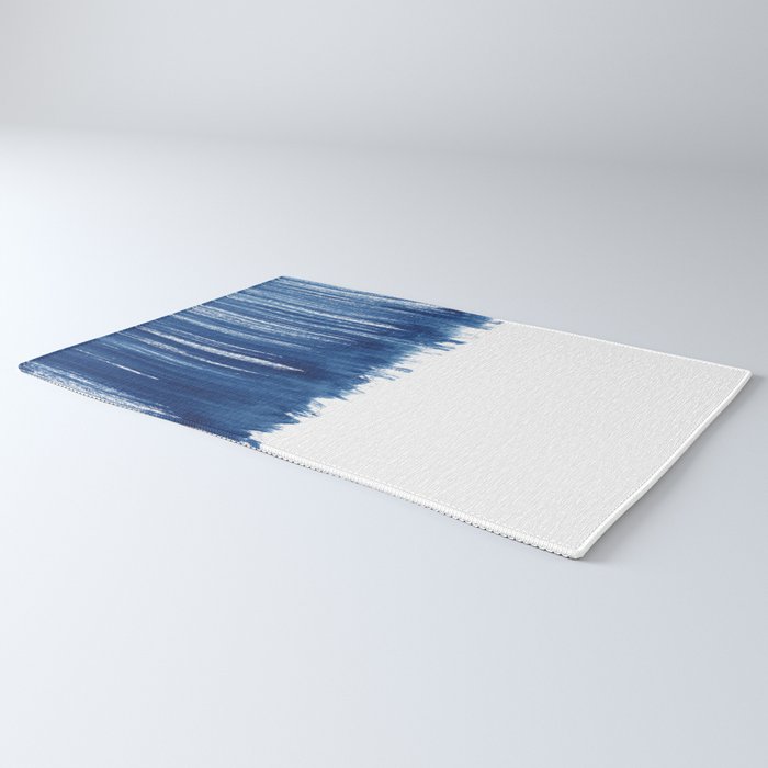 Indigo Abstract Brush Strokes | No. 5 Rug Gallery Image 3