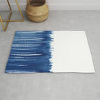 Indigo Abstract Brush Strokes | No. 5 Rug Gallery Image 1