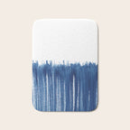 Indigo Abstract Brush Strokes | No. 5 Bath Mat Gallery Image 1