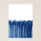 Indigo Abstract Brush Strokes | No. 5 Stationery Card Gallery Image 2