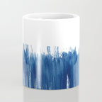 Indigo Abstract Brush Strokes | No. 5 Coffee Mug Gallery Image 4