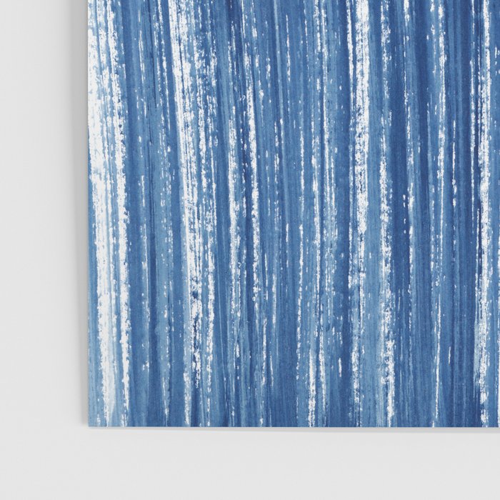 Indigo Abstract Brush Strokes | No. 5 Poster Gallery Image 3