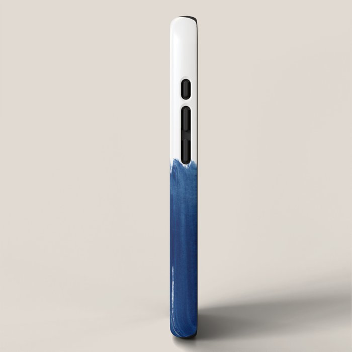 Indigo Abstract Brush Strokes | No. 5 iPhone Case Gallery Image 2