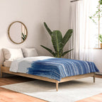 Indigo Abstract Brush Strokes | No. 5 Comforter Gallery Image 2