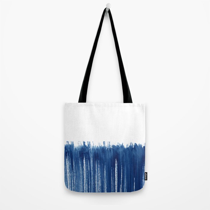 Indigo Abstract Brush Strokes | No. 5 Tote Bag Gallery Image 2