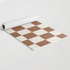 Checkered (Brown Cream) Yoga Mat Gallery Image 2