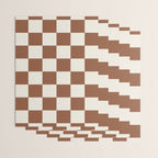Checkered (Brown Cream) Wrapping Paper Gallery Image 3
