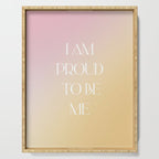 I Am Proud To Be Me Serving Tray Gallery Image 1