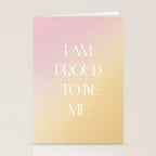 I Am Proud To Be Me Stationery Card Gallery Image 2