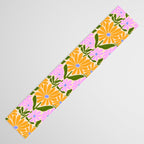 Retro Groovy Daisies - Orange, Pink, Very-Peri and Green  Table Runner Gallery Image 3