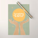 Everything Will Work Out In The End Wrapping Paper Gallery Image 1