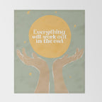 Everything Will Work Out In The End Throw Blanket Gallery Image 2