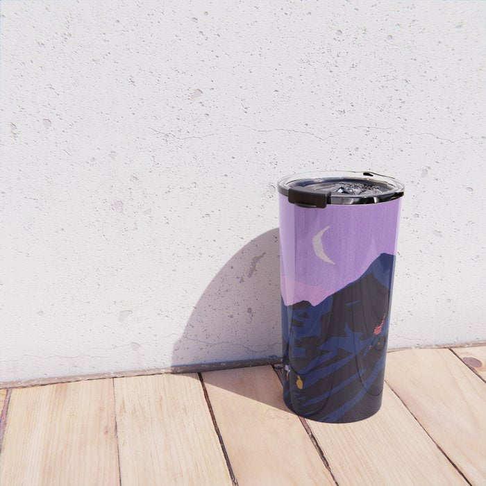 Moonlight mountain Travel Mug Gallery Image 4