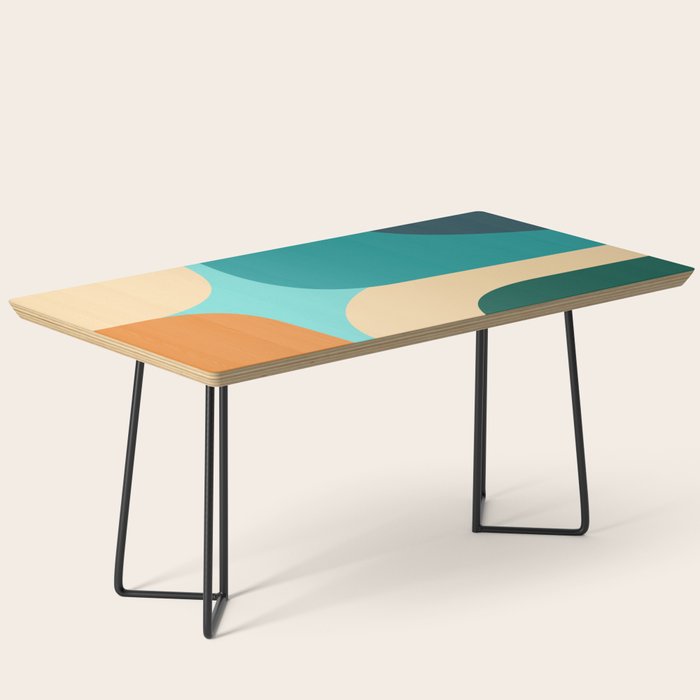 Mid Century Color Blocks Coffee Table Gallery Image 1
