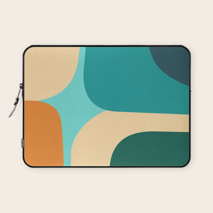 Mid Century Color Blocks Laptop Sleeve Gallery Image 1