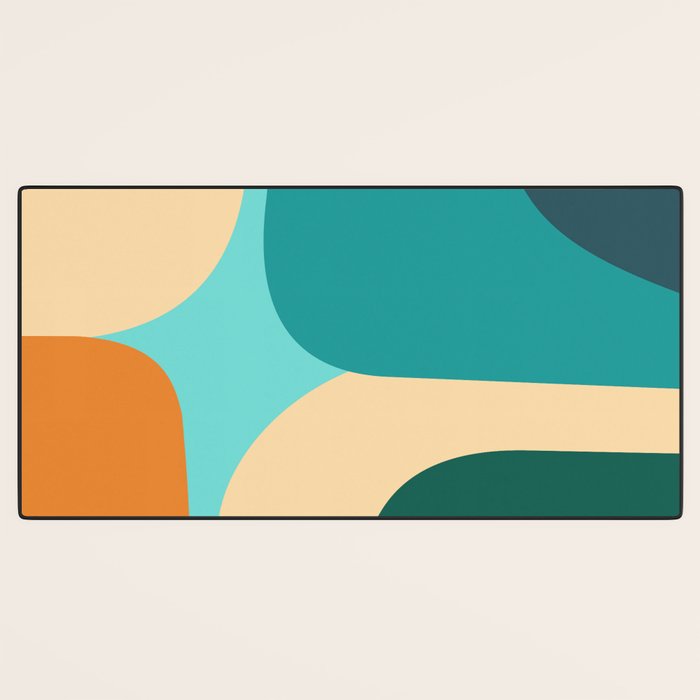 Mid Century Color Blocks Desk Mat Gallery Image 3
