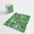 Fursics Cute Dog Park Physics Learning Pattern by Carrie Cantwell Educational STEM Playmat Design Jigsaw Puzzle Gallery Image 2