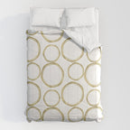 White & Gold Circles Comforter Gallery Image 6