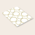 White & Gold Circles Notebook Gallery Image 2