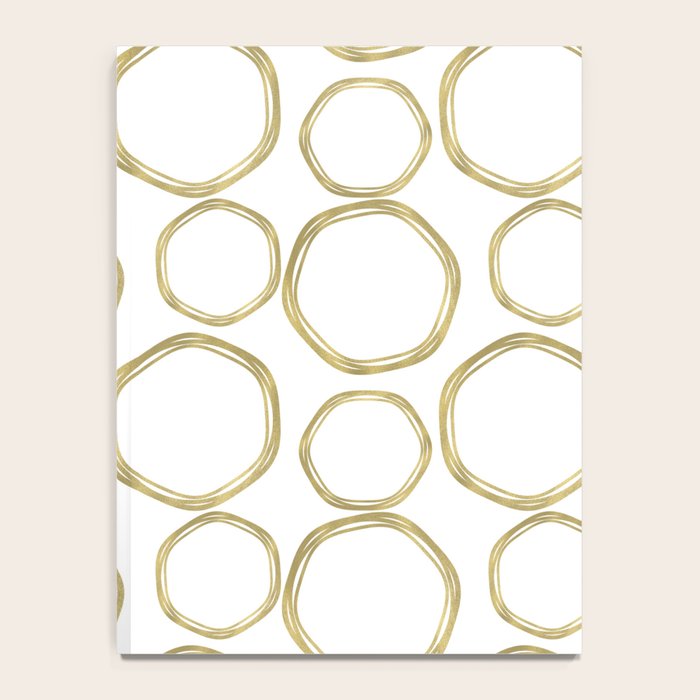 White & Gold Circles Notebook Gallery Image 4