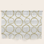 White & Gold Circles Wall Hanging Gallery Image 1