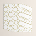 White & Gold Circles Wrapping Paper Gallery Image 3