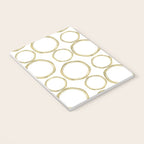 White & Gold Circles Notebook Gallery Image 3