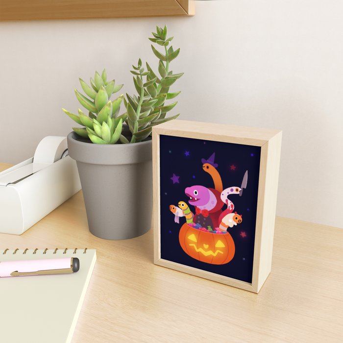 Spooky eels Mini Art Print Gallery Image 2