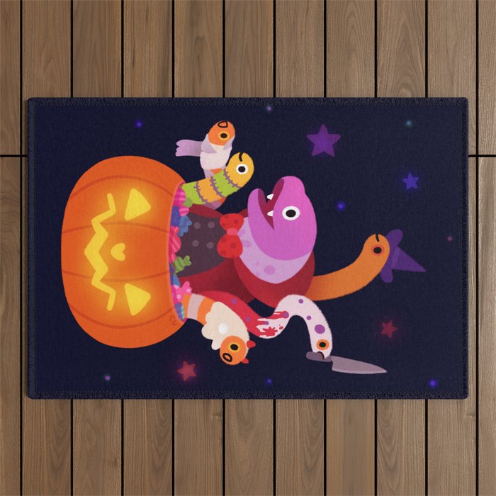 Spooky eels Outdoor Rug Gallery Image 1