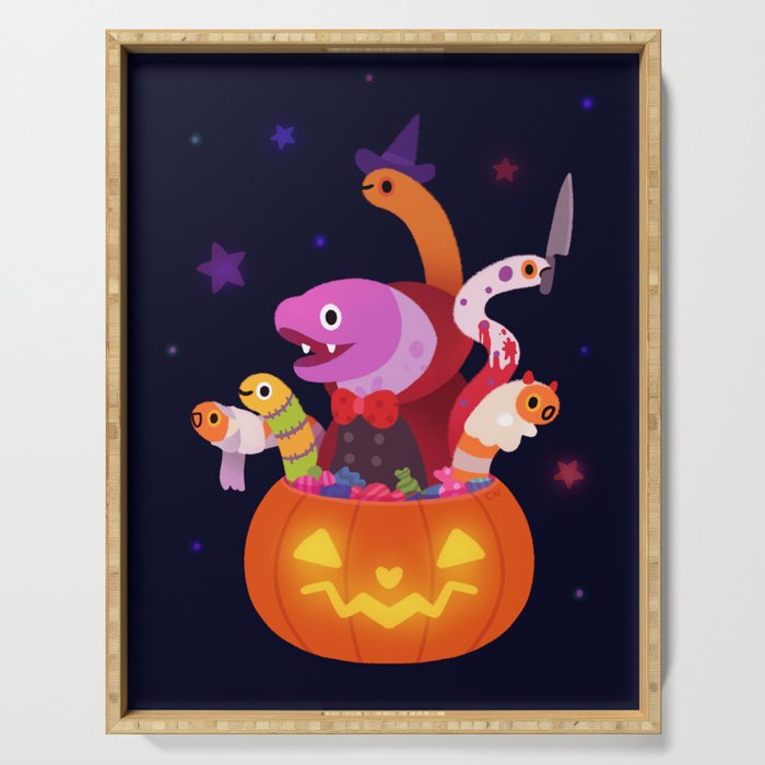 Spooky eels Serving Tray Gallery Image 1
