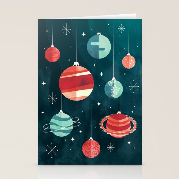 Joy to the Universe (in Teal) Stationery Card Gallery Image 1