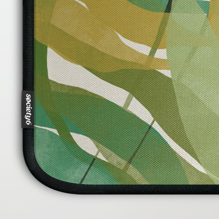 Green Twist - Modern Art Print Laptop Sleeve Gallery Image 3