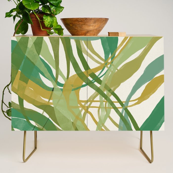 Green Twist - Modern Art Print Credenza Gallery Image 1