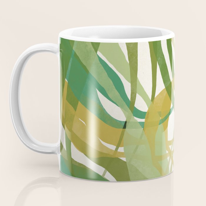 Green Twist - Modern Art Print Coffee Mug Gallery Image 3