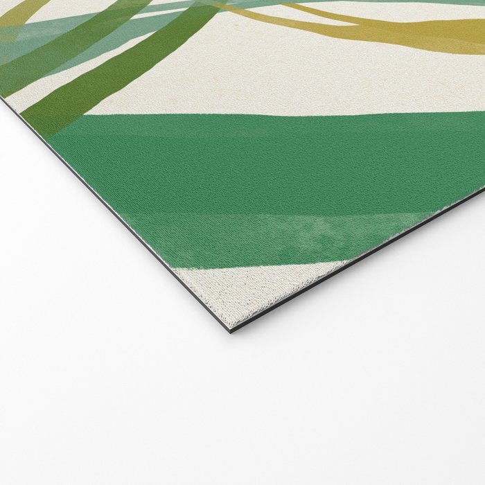 Green Twist - Modern Art Print Welcome Mat Gallery Image 2
