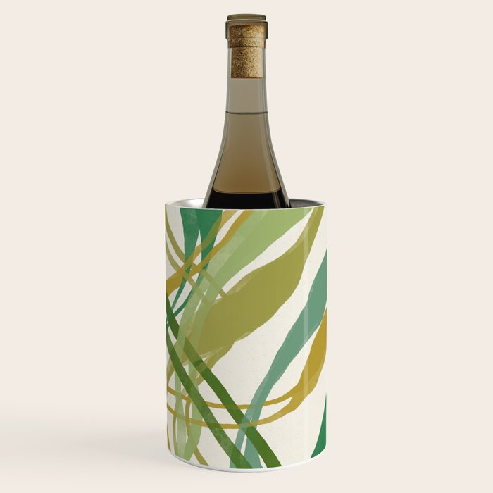 Green Twist - Modern Art Print Wine Chiller Gallery Image 3