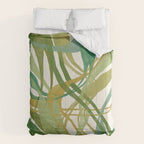 Green Twist - Modern Art Print Comforter Gallery Image 6