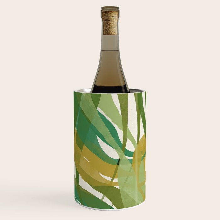 Green Twist - Modern Art Print Wine Chiller Gallery Image 2