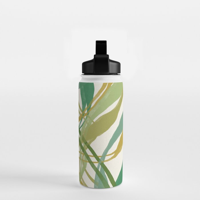 Green Twist - Modern Art Print Water Bottle Gallery Image 2