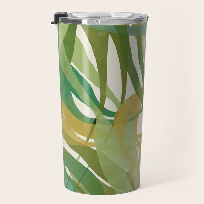 Green Twist - Modern Art Print Travel Mug Gallery Image 3