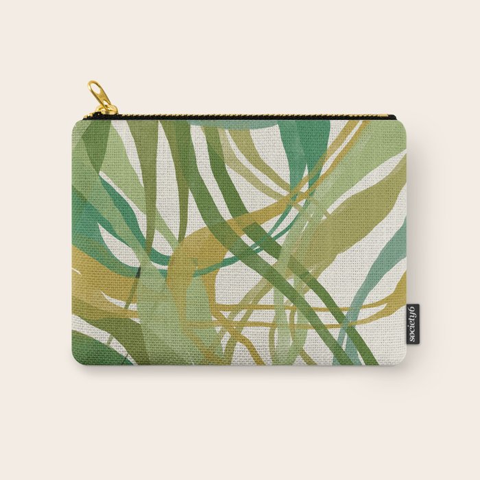Green Twist - Modern Art Print Carry All Pouch Gallery Image 1