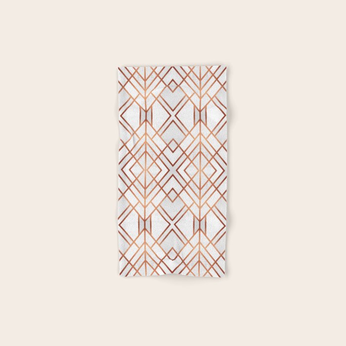 Copper Geo Bath Towel Gallery Image 1
